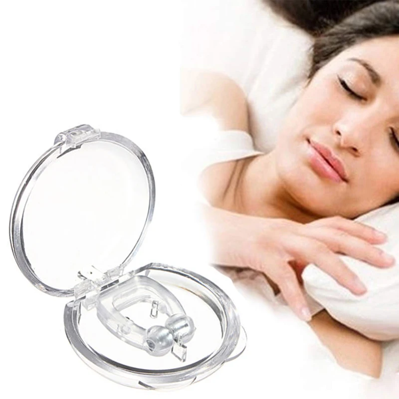 

1Pcs Silicone Anti Snore Ceasing Stopper Anti-Snoring Free Nose Clip Health Sleeping Aid Equipment