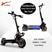 80 км/ч высокоскоростной Электрический скутер 60V3200W мощный мотор внедорожный складной электрический скутер электрический двигатель Adulto Patinete Electronico