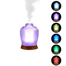 7 цветов, 3D стеклянный ароматерапия, эфирное масло, Ночной светильник, рассеиватель, меняющий ночной туман, светильник, производитель, увлажнитель воздуха для дома