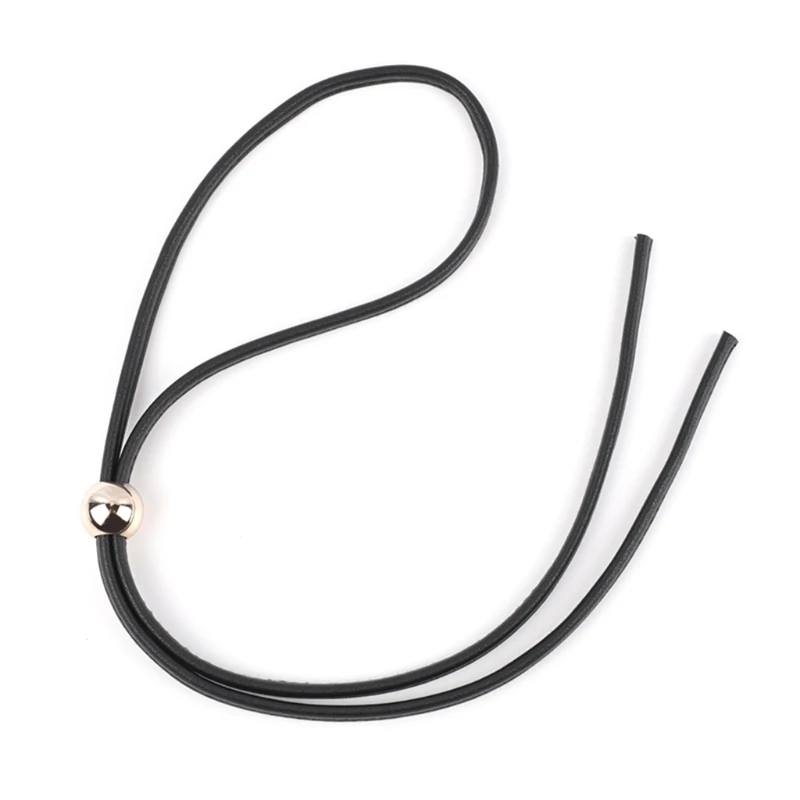 Sangle De Serrage En Cuir PU Pour Sac Seau - Remplacement Facile Pour Sacs à Franges Ou DIY - Noir, 103 Cm