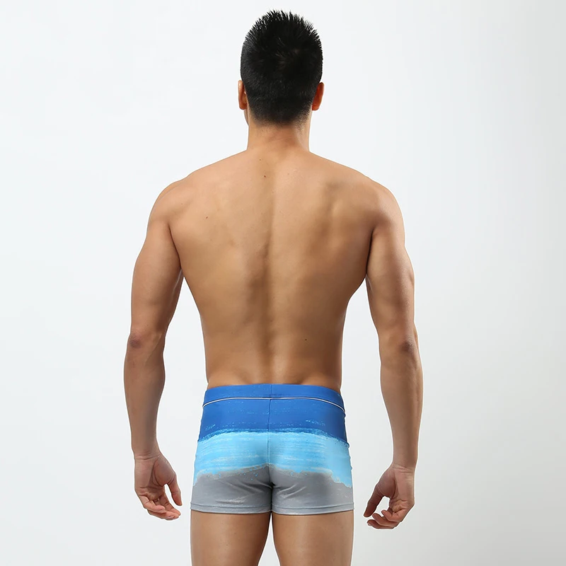 Boschke, новинка, эластичные мужские плавки, 4XL, боксеры, шорты, летняя одежда для купания, сексуальная полосатая Мужская одежда для купания, купальник размера плюс