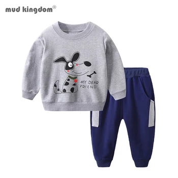 

Mudkingdom Boys Jogger Outfits Cute Cartoon Animal Dinosaur Pattern Pants Set for Kids