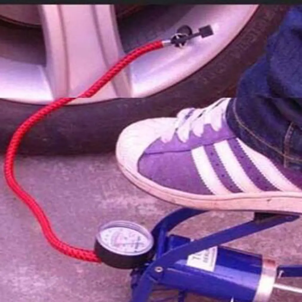 Single Tube Pedal High Pressure Gas Foot Electric Self-propelled Car Motorcycle Home Multi-function Portable Foot Pump