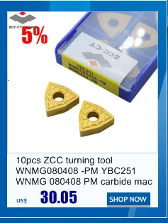 10pcs ZCC milling cutter APKT11T316-PM YBM251 ZCC APKT11T3 APKT11T316 ZCC.CT Cemented Carbide milling Tool Insert