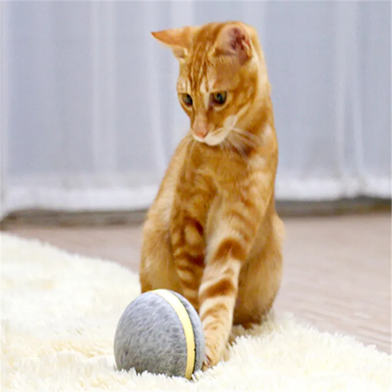 Твердый силикон Pet Dog CatJumping активация мяч светодиодный свет Мигающий Прыгающий мячик игрушка для собак