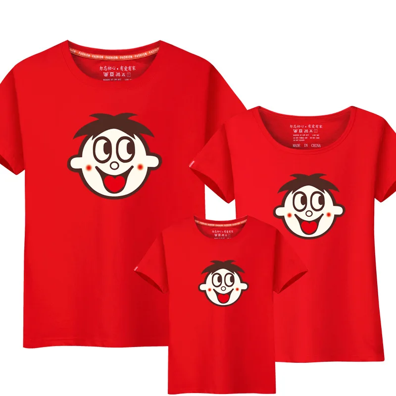 Одинаковая одежда для всей семьи папы мамы дочки и сына футболка платье | Мать