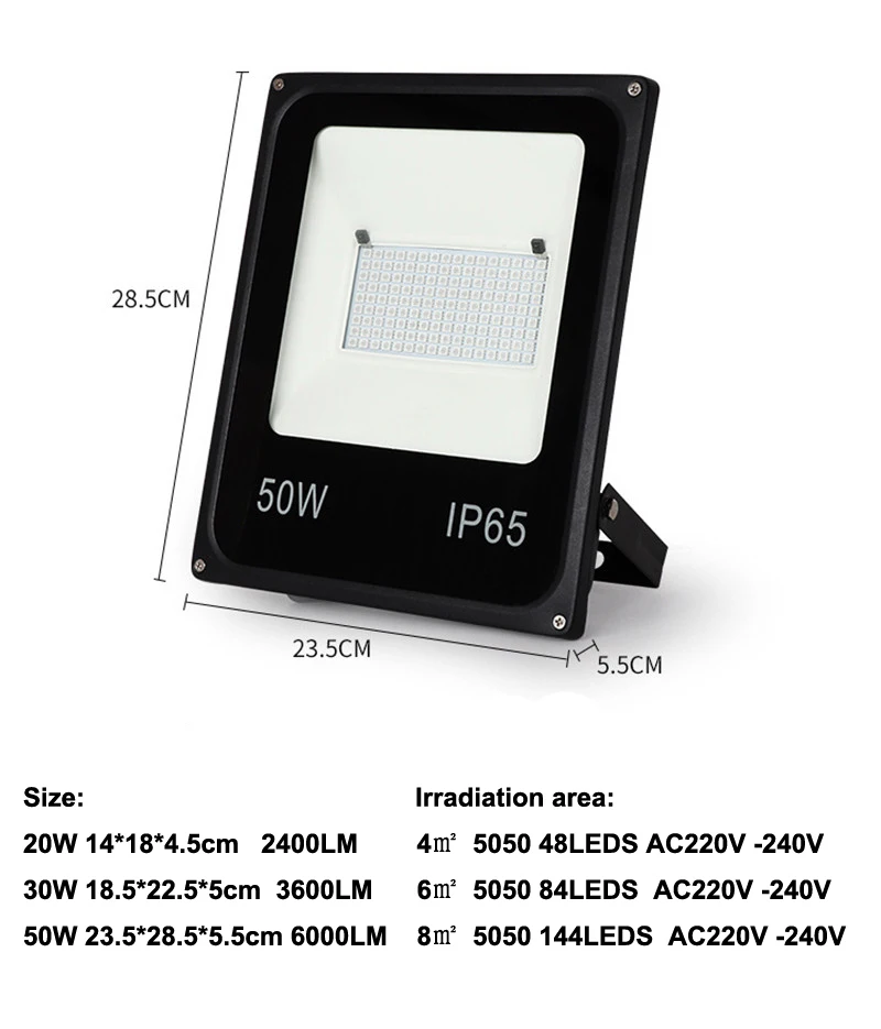 10 шт 20 W 30 W 50 W RGB Светодиодный прожектор Водонепроницаемый Светильник проектор Открытый лампы Цвет сменный светильник с удаленным
