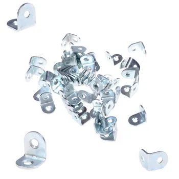 

Wholesale 50pcs 20x20x15mm Shelf Support Angle Brackets Corner Braces For Furniture Accessories Silver
