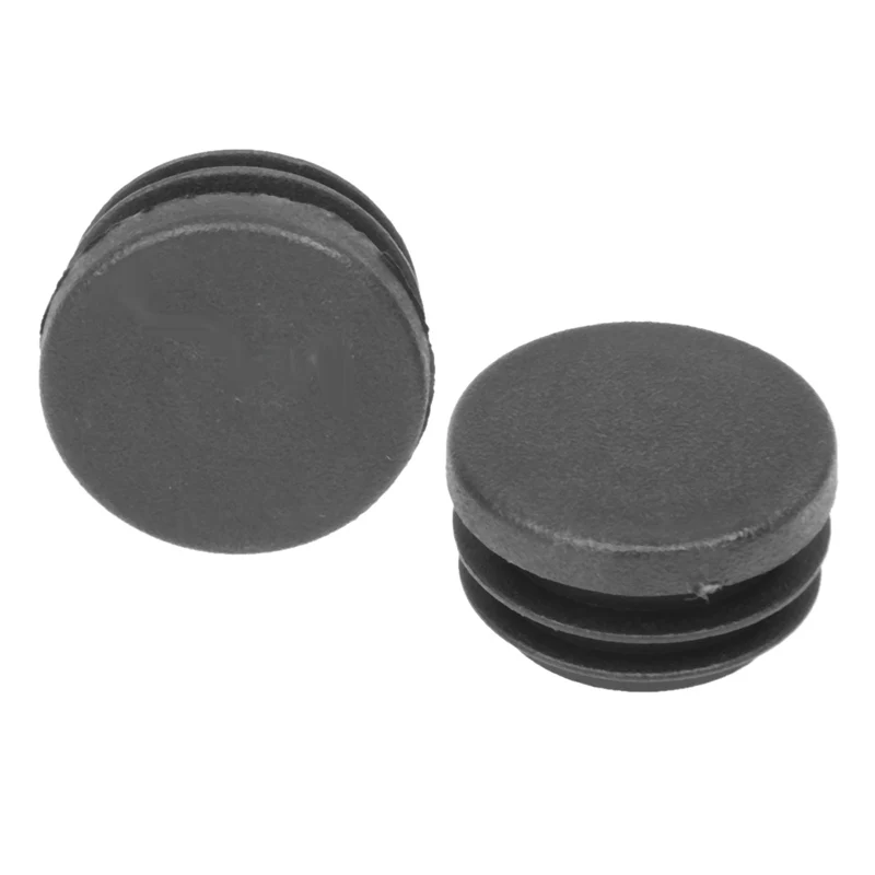Горячая XD 30mm x 21 мм черные пластиковые заглушки концевые колпачки круглые трубки