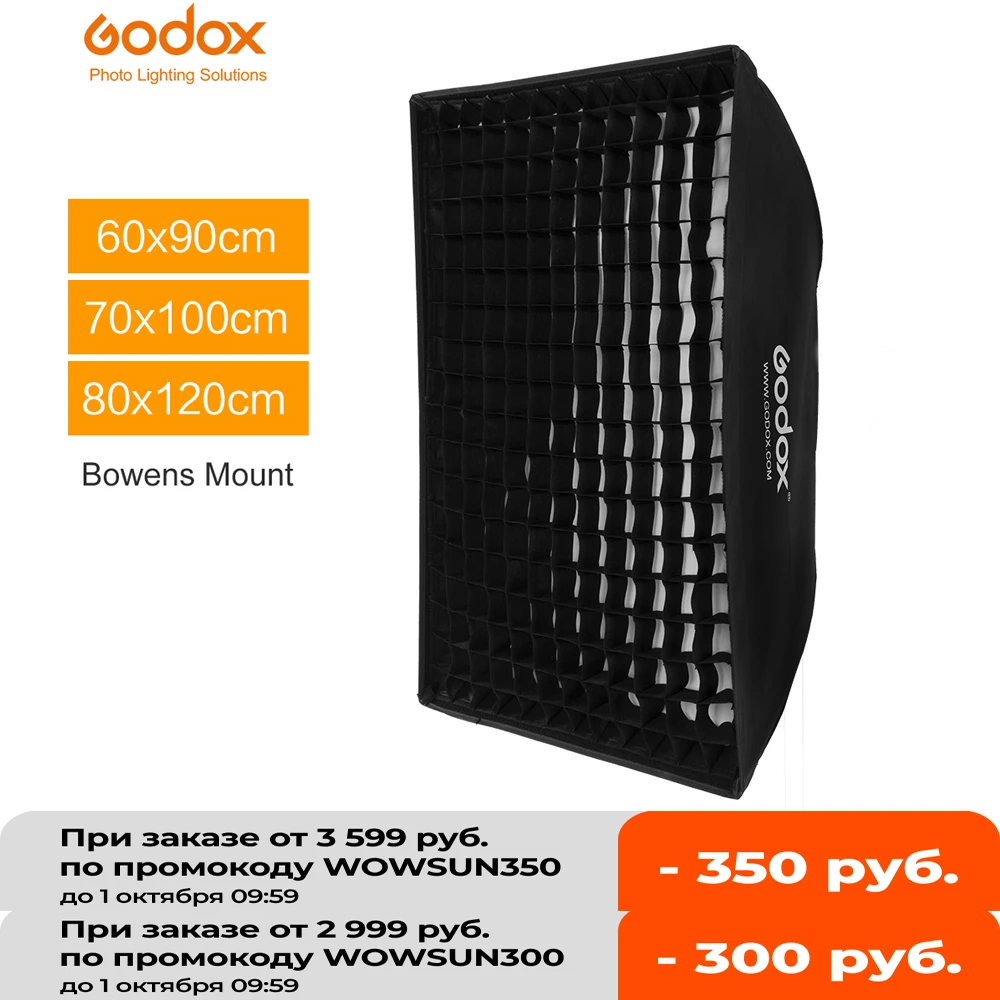 Godox 60 X 90cm 70 X 100cm 80 X 1cm Honeycomb Grid Softbox Soft Box With Bowens Mount For Studio Strobe Flash Light Soft Box Honeycomb Grid Softboxgrid Softbox Aliexpress