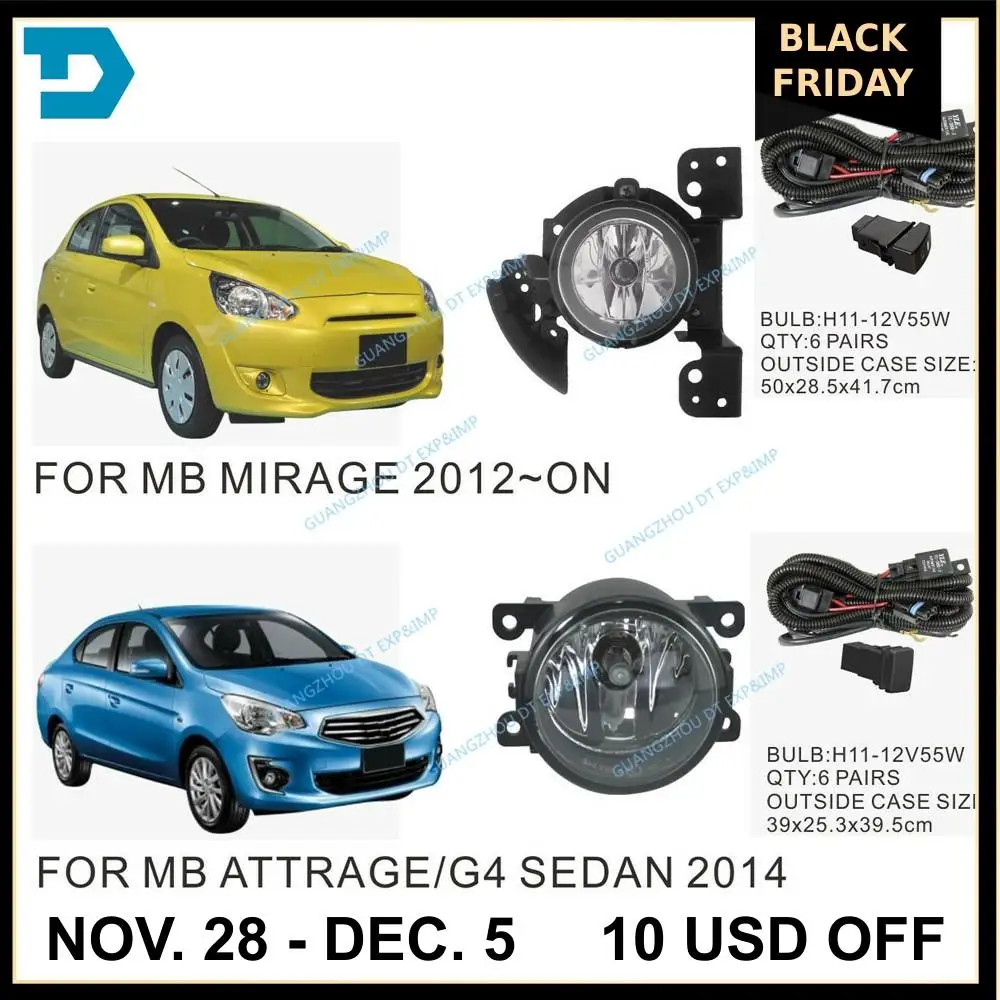 

FOR MIRAGE fog lamp SET with bulb WIRE AND SWITCH ATTRAGE FOG LAMP SET CHOOSE BASED ON PICTURE HATCHBACK MIRAGE SALOON ATTRAGE