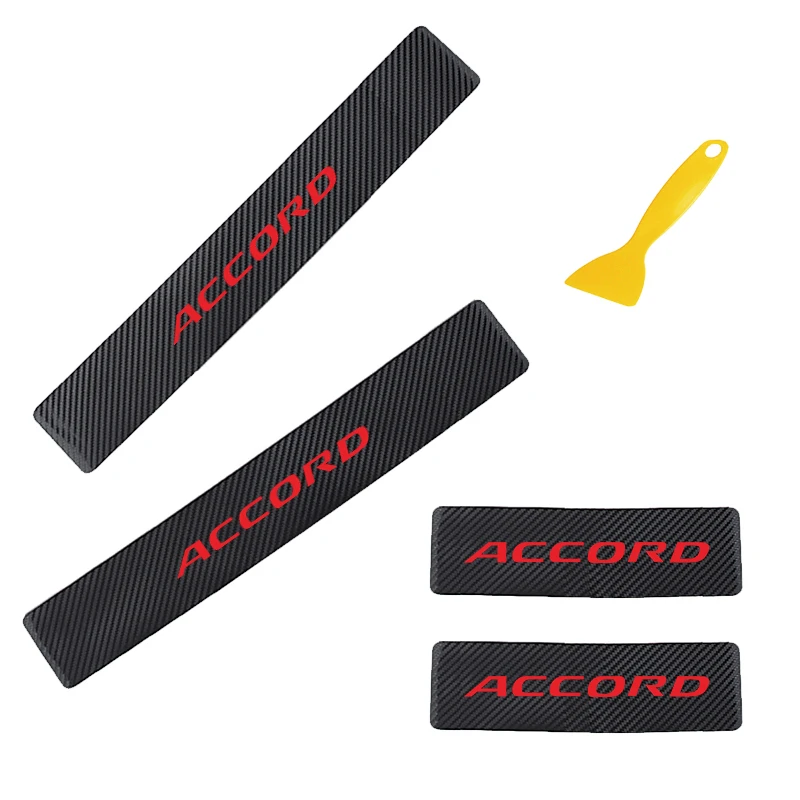 Car Door Sill Protector Stickers for Honda ACCORD Auto Door Entry Pedal Guards Stickers