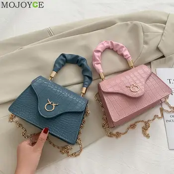 

Fashion Pleated Handle Women Shoulder Bags Youth Ladies Simple Versatile Bag Casual PU Totes Crossbody Handbags