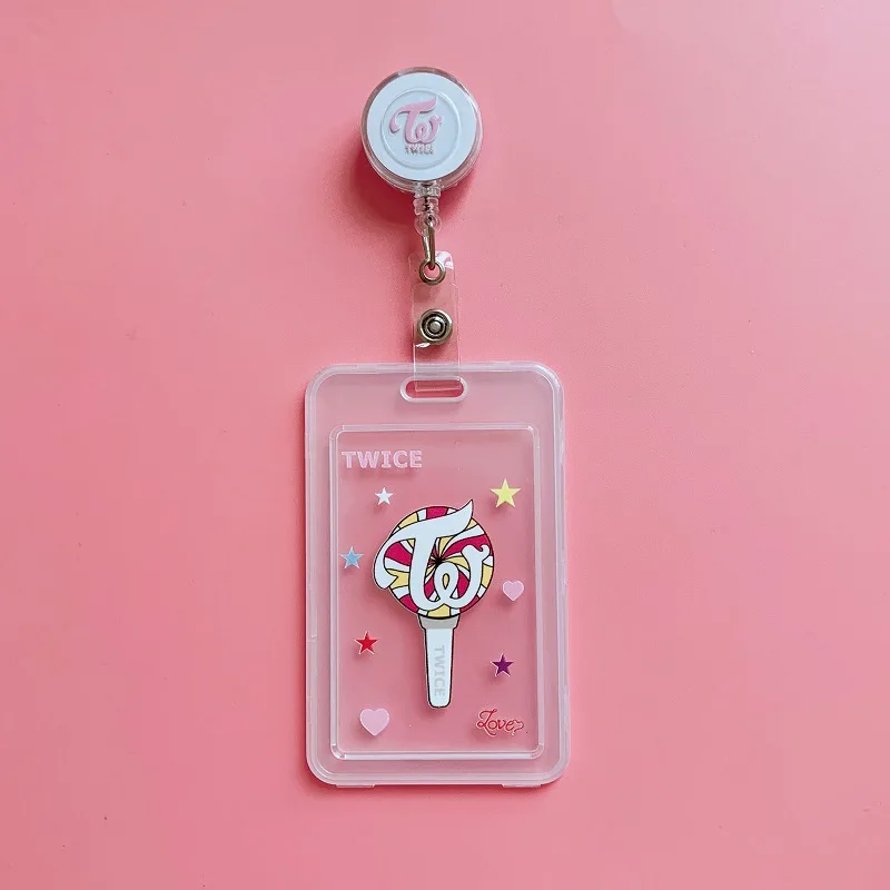 Twice KPOP Bangtan Boys Got7 Seventeen EXO черный розовый дважды растягивающаяся карта пакет карта душа Persona J-HOPE SUGA - Цвет: Twice