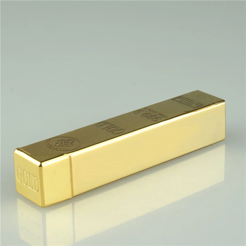 Фонарь Free Fire Gold Bar металлическая Бутановая газовая зажигалка для дымовых труб