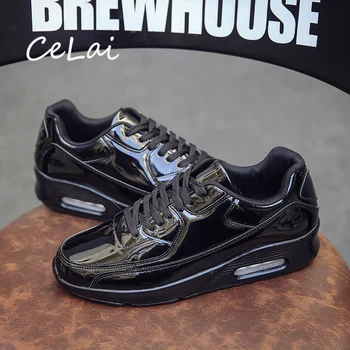 

2020 Lace Up Men Designer Shoes Breathable Male Sneakers Lightweight Men's Leather Sneakers Walking Summer Shoes Krasovki NA14