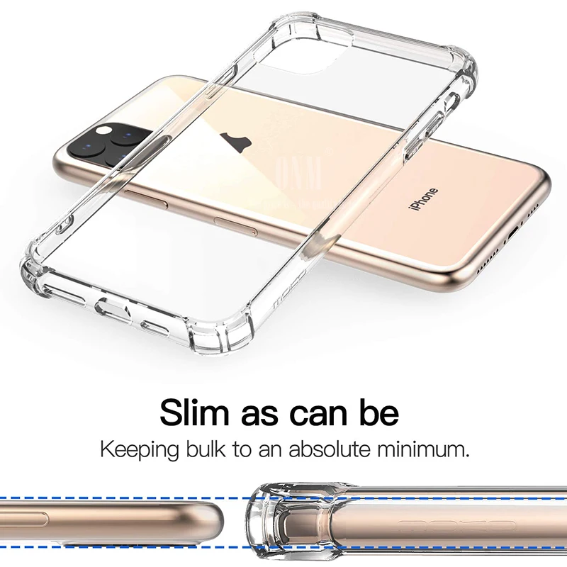 Чехол для Apple iPhone 11 Pro, защитный прозрачный чехол для iPhone 11 Pro 5,", Чехол из мягкого ТПУ и жесткого поликарбоната