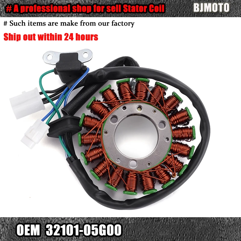 

Stator Coil For Suzuki LTZ250 LTF250 LTZ LTF 250 Ozark Quadsport Z250 2004 2005 2006 2007 2008 2009 32101-05G00 statorcoil