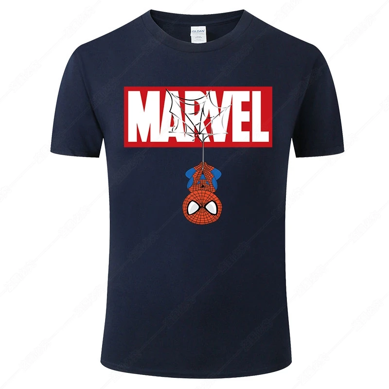 Футболка из хлопка Marvel для мужчин и женщин забавная летняя модная классная
