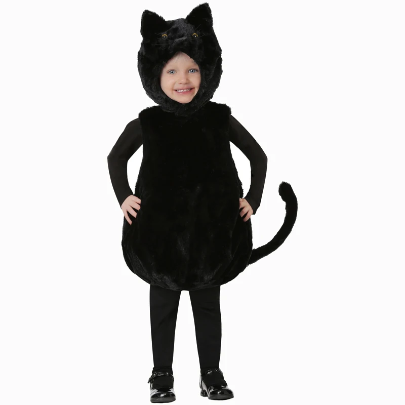 

Cute Bubble Body Black Cat Costume Halloween Costume For Kids