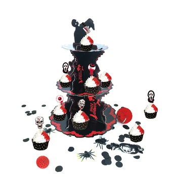 

Halloween cake rack ornaments table ornaments party haunted house in-store activity decorations