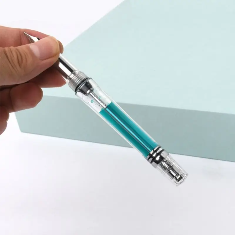 Прозрачная авторучка, вакуумная, отрицательное давление, авторучка EF/F Nib 0,38/0,5 мм, чернильная ручка, деловой подарок