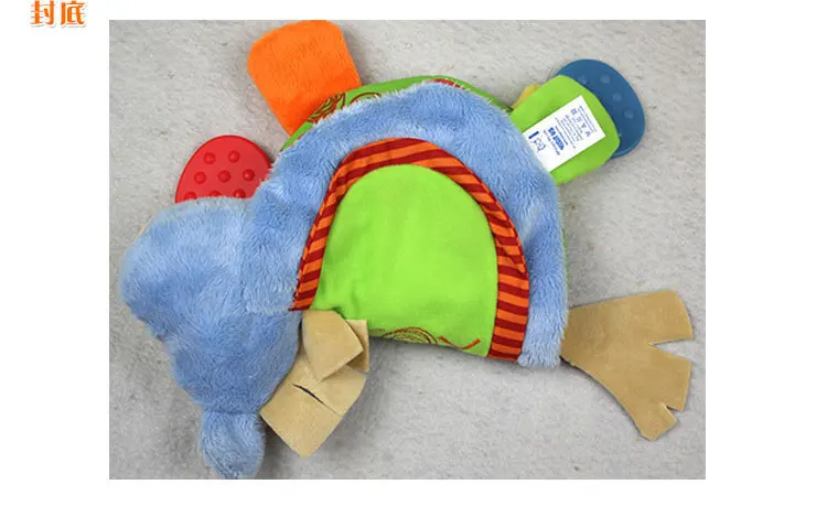 Playgro Donkey Clip хлоп Прорезыватель зубов в форме Книги Ткань Книга младенцев Ткань Книга с прорезывателем