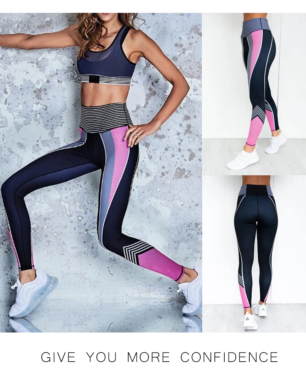 High Waist Women Digital Printed Fitness Leggings Push Up Sport GYM Leggings "