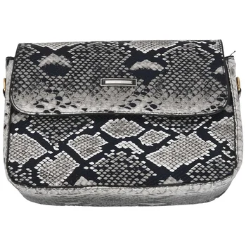 

Handbags Versatile Bags for Women Fashion Snakeskin Pattern Shoulder Handbag Casual Shoulder Messenger Bag Gray