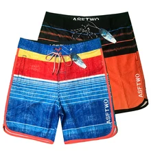 Мужские пляжные шорты для плавания, Шорты для плавания, Лоскутная Одежда для спортзала, купальные Бермуды для мужчин, спортивные мужские шорты для спортзала