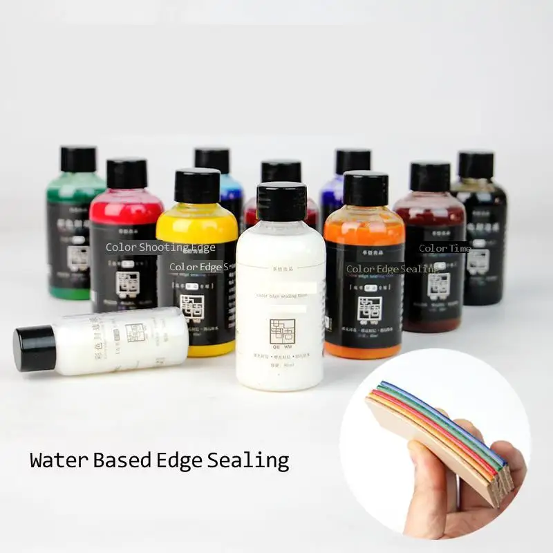 DIY vegetable tanned leather edge agent water-based edge sealing liquid polishing 30ml/bottle 10colors chosing leather craft afbeelding