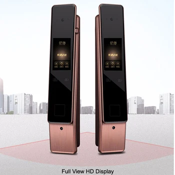 

Iris Recognition Smart Lock Password Key Unlock Iris Accuracy Unlock Door Bell WIFI Camera PIR IR Night Vision Remotely Monitor