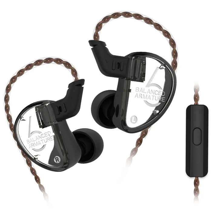 

KZ AS06 In-ear Stereo Earphones 3BA Balanced Armature Driver Noise Cancelling HiFi BassEarbuds