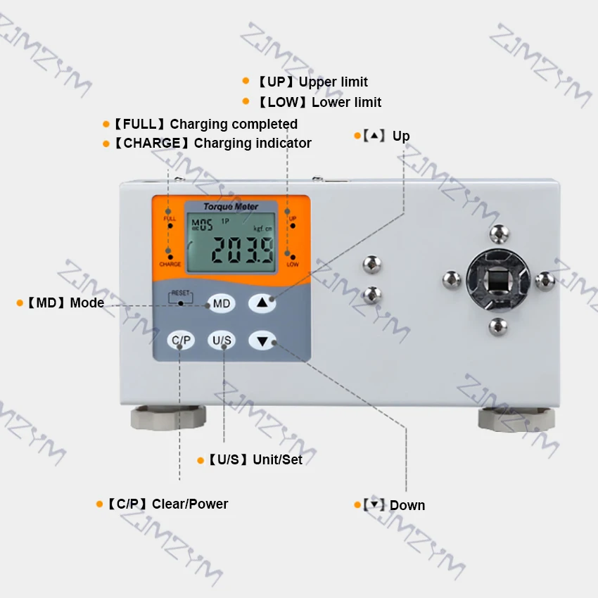 ST-1-20B Digital Torque Meter Screw Driver Wrench Measure Tester Force Gauge High Precision Physical Force Measuring Instrument images - 6