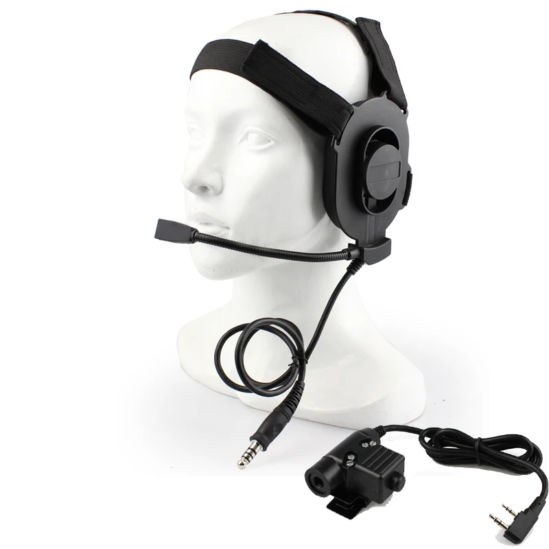 Tactical Bowman Elite II Headset Earpiece, U94 Headphone for Kenwood TYT Baofeng, UV-5R, UV-6R, BF-999S, BF-888S, Walkie Talkie