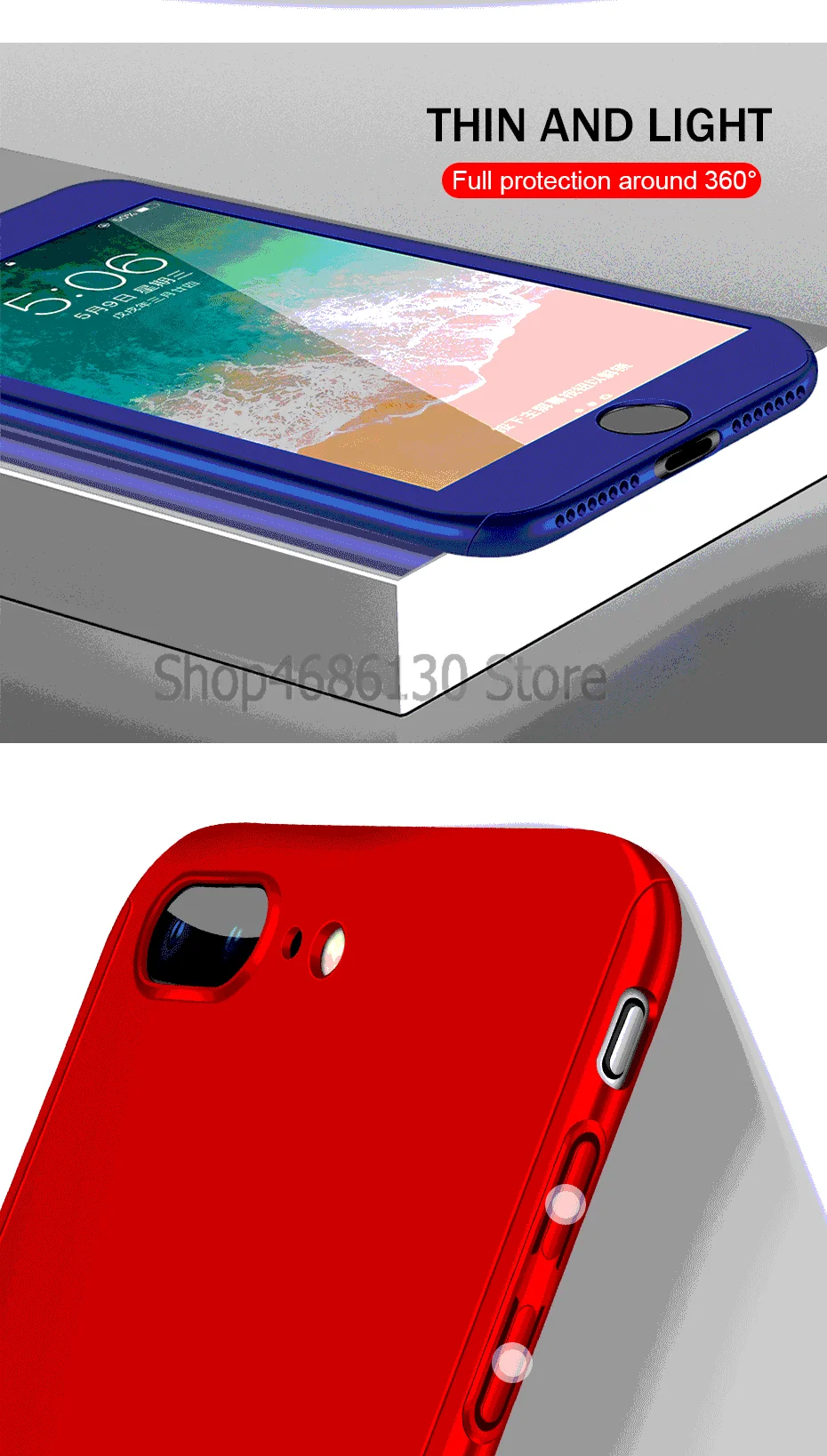 360 градусов полный Чехол Для Телефона iPhone 7 8 Plus 11 Pro X Xs Max Xr Capa Чехлы для iPhone 6 6S Plus X Xr 5 5S SE чехол Coque