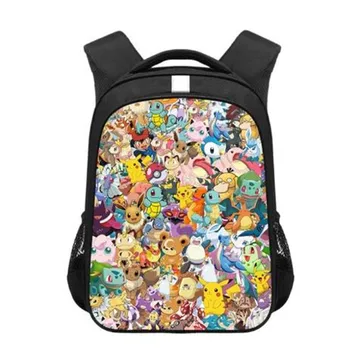 

Anime pokemon children School Bags Cartoon Pikachu Arceus Kindergarten Backpack Girls Boys Schoolbag Kid Book Bag