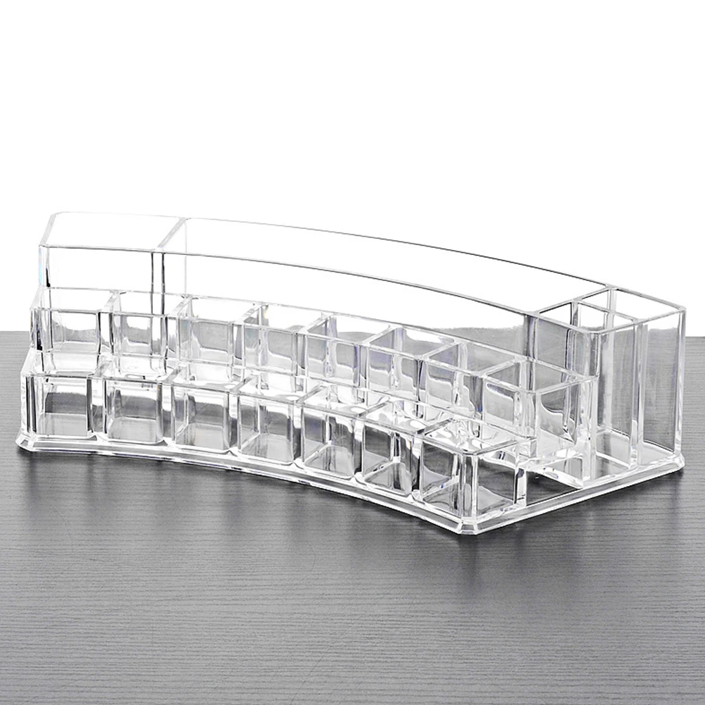 

Palette Display Lipstick Perfume Makeup Organizer Acrylic Bathroom Storage Box Brush Transparent Kitchen Multi Compartment