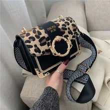 Мини-сумки через плечо из искусственной кожи с леопардовым принтом для женщин, брендовая дизайнерская сумка через плечо, женские дорожные сумки и кошельки