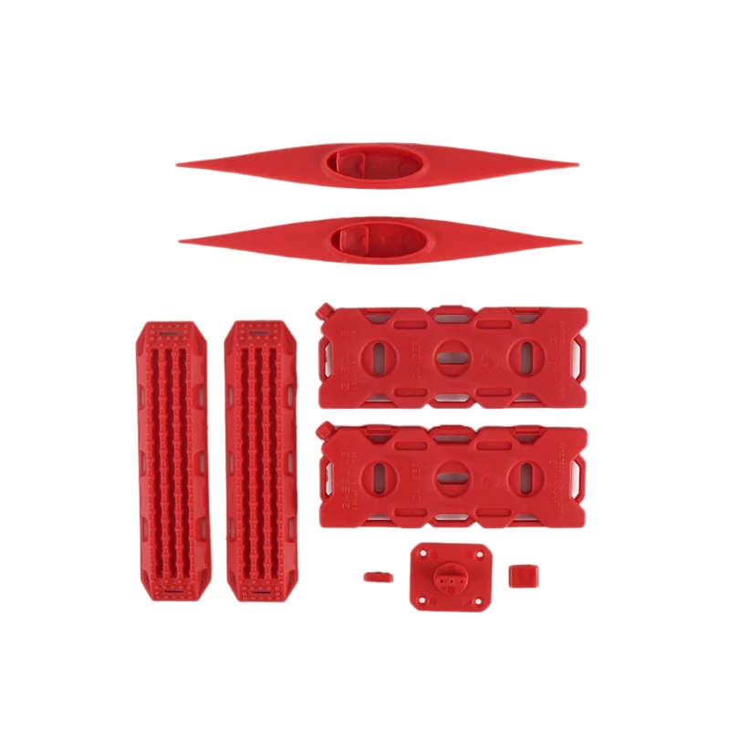 Best Price for  Decorative Sand Ladder Recovery Board+Canoe+Simulation Fuel Tank for 1/10 1/8 TRX4 SCX10 Tamiya CC0