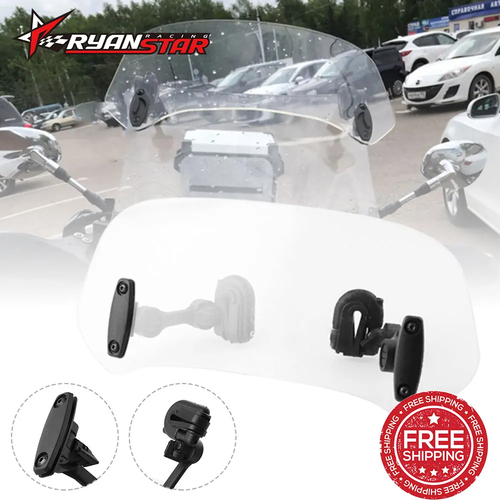 Motorcycle Windscreen Wind Adjustable Deflector Spoiler Protection