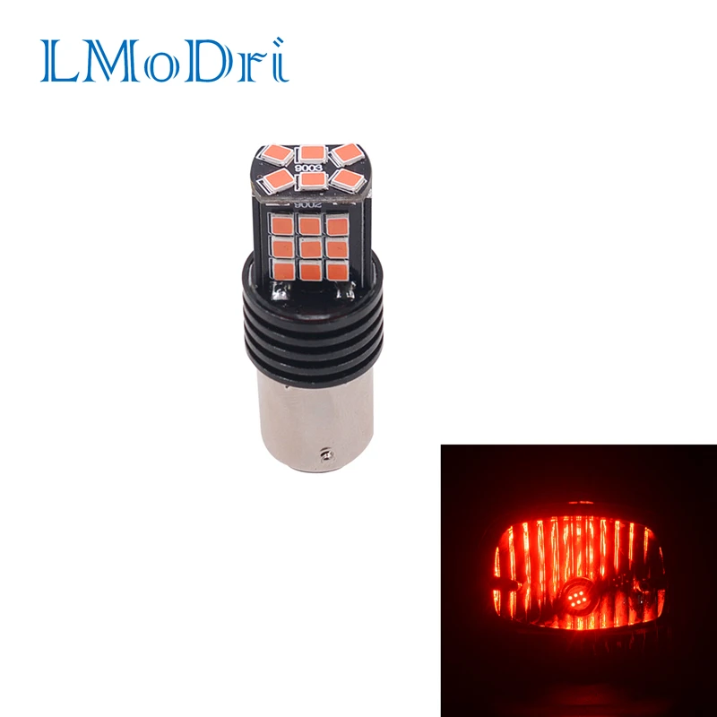 LMoDri 1 шт. мотоциклетные задние лампочки мото светодиодные фонари мотоцикл алюминиевая лампа 12-80 в Тормозная лампа взрывно-мигающий свет