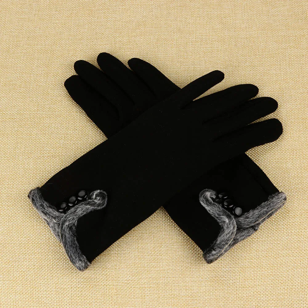 Guantes зимние кашемировые перчатки для женщин на открытом воздухе для вождения мотоцикла полный палец перчатки для смартфонов теплые рукавицы Тактические# BL5