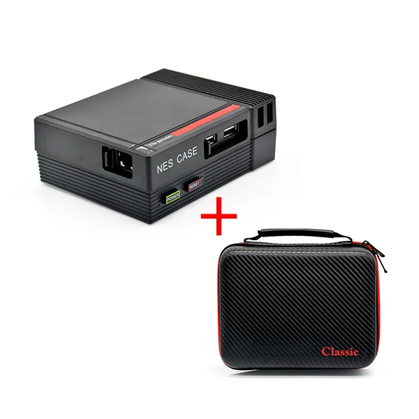 NES-black-case Raspberry Pi 3 Модель B+ NESPI Стиль чехол Корпус с вентилятором и радиаторы Raspberry Pi 3 Model B+ 3B - Цвет: NES-black-case