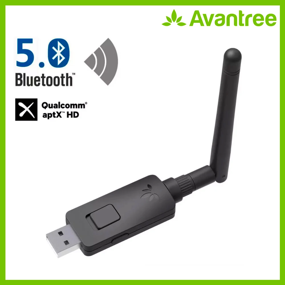  Avantree aptX-HD adaptador de transmisor de Audio USB Bluetooth 50 de largo alcance para ordenador 