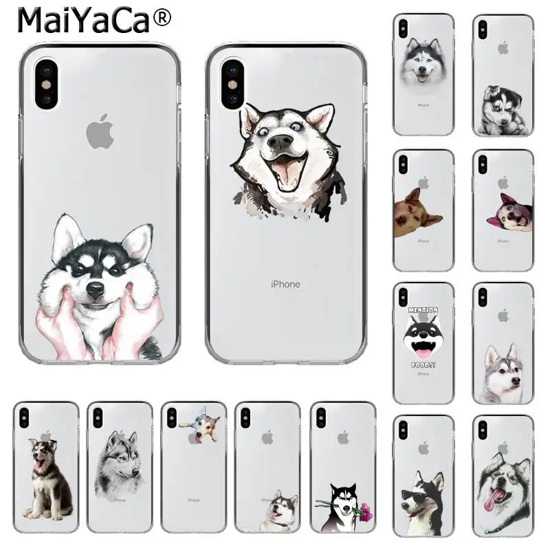 Чехол для телефона MaiYaCa Animal Husky Dog Puppy на заказ iphone SE 2020 11 pro XS MAX 8 7 6 6S Plus X 5 5S XR |
