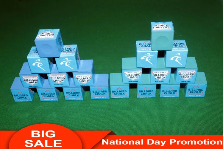 

High Quality PXT Chalks 9 Pieces Per Box Professional Billiard Chalks Economical Blue Green Durable Billiards Accessories