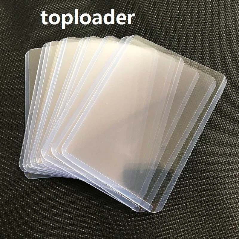 25Pcs 35pt Top Loader 3X4 Board Game Cards Protector Gaming Trading Card Holder Sleeves for Football Basketball Sports Card 23 pack magnetic card holder 35pt trading card holder hard card cases for baseball football sports card storage