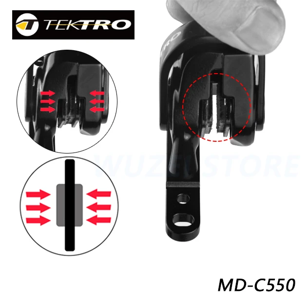 TEKTRO MD-C550 Road Bike Dual Piston cable Caliper Front/Rear TR160-52 rotor Alloy Mechanical Disc Double Brakes mountain bicycle disc brake bicycle disc brake mountain bike disc brake bike brake pistons bicycle brake piston assembly bicycle brake piston bike brake rotor