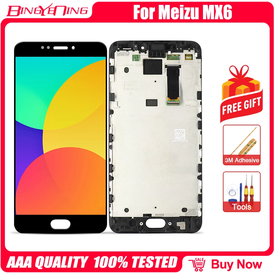 Для 5 ''meizu MX6 M685U M685C M685Q M685M ЖК-дисплей экран + цифровой преобразователь